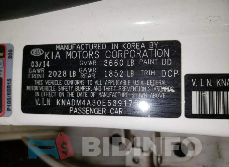KNADM4A30E6391755 Photo# 12
