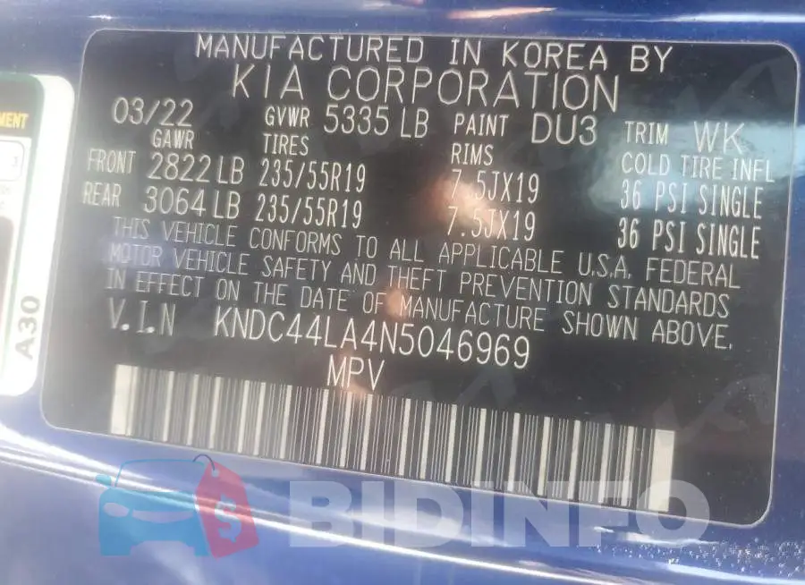 KNDC44LA4N5046969 Photo# 12