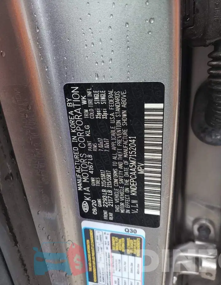KNDEPCAA5M7152041 Photo# 13