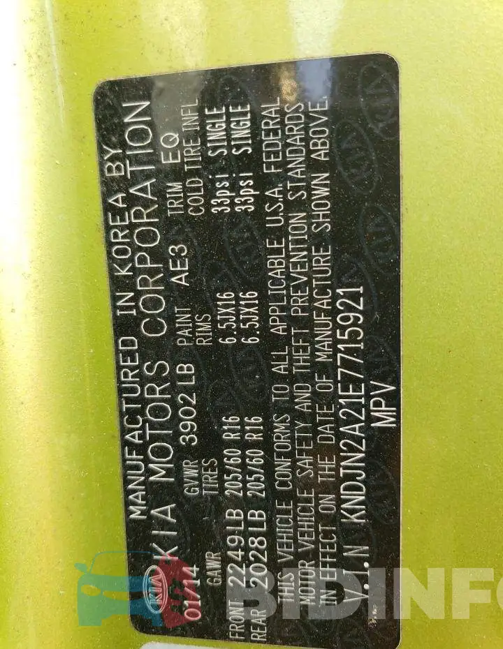 KNDJN2A21E7715921 Photo# 13