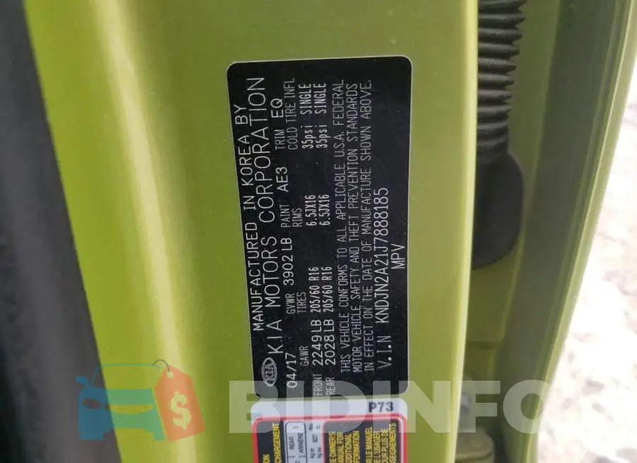 KNDJN2A21J7888185 Photo# 13