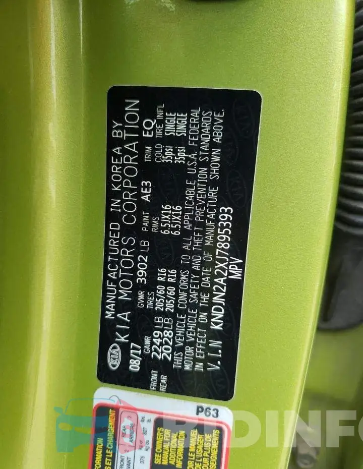 KNDJN2A2XJ7895393 Photo# 12