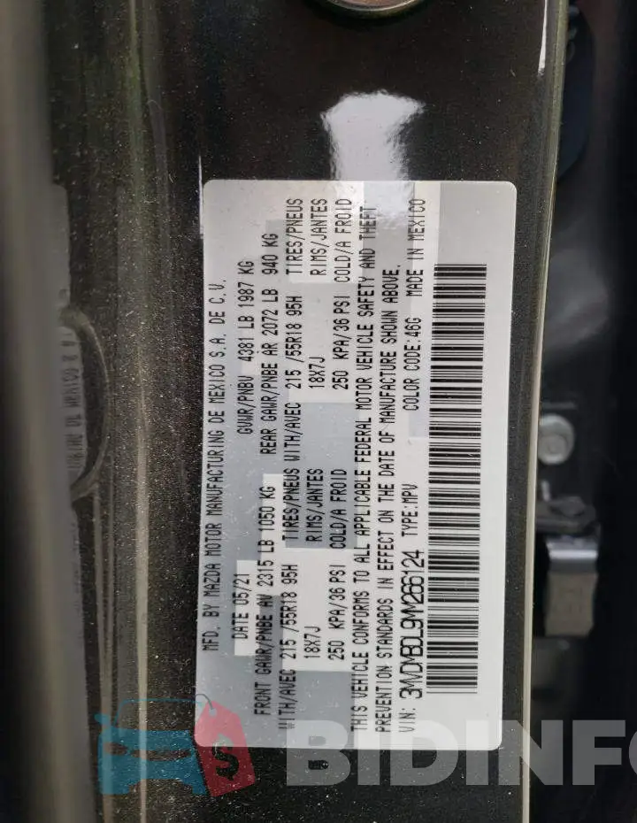 3MVDMBDL9MM266124 Photo# 13