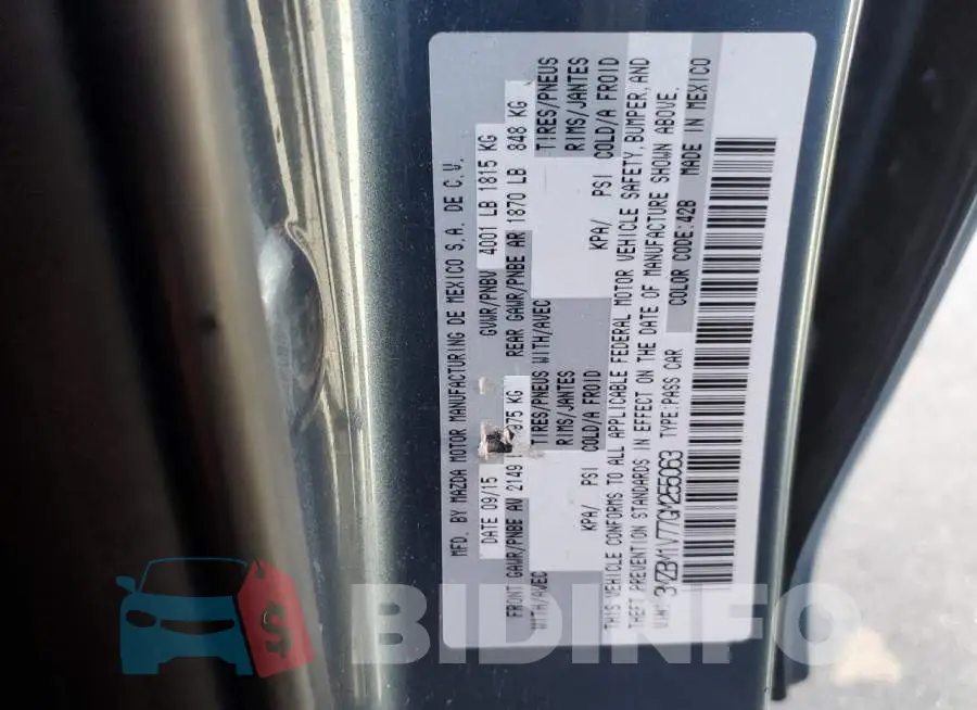 3MZBM1V77GM255063 Photo# 13