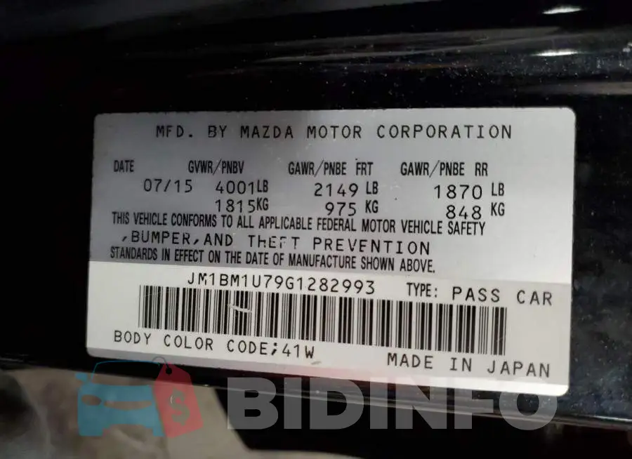 JM1BM1U79G1282993 Photo# 12