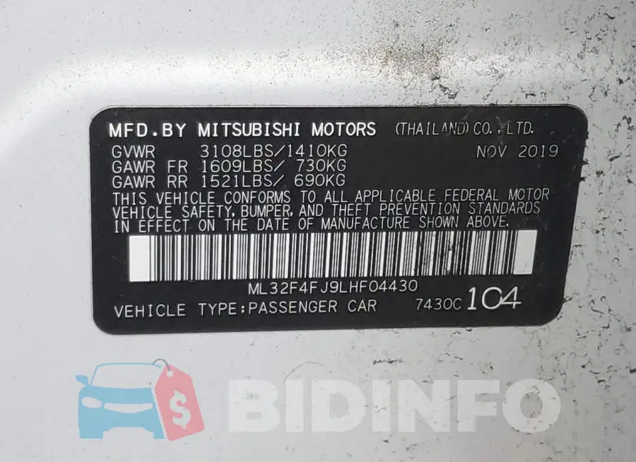 ML32F4FJ9LHF04430 Photo# 12
