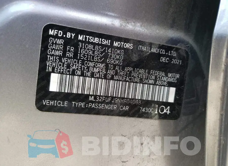 ML32FUFJ9NHF04088 Photo# 13