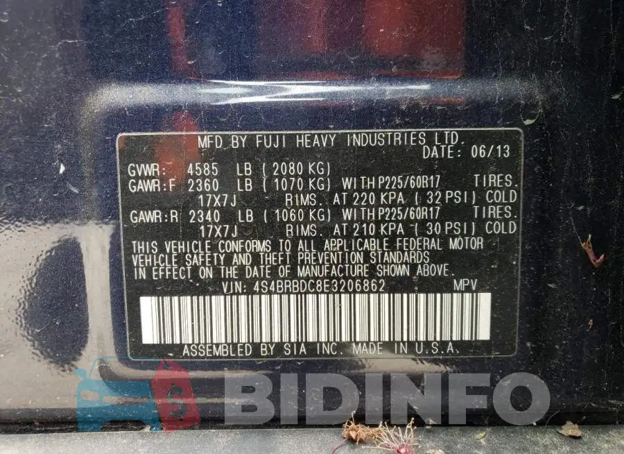 4S4BRBDC8E3206862 Photo# 12