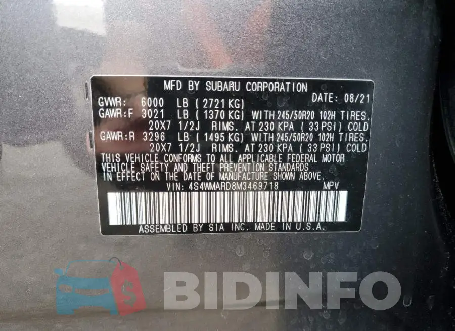 4S4WMARD8M3469718 Photo# 14