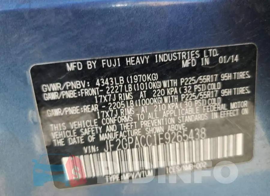 JF2GPACC1E9265438 Photo# 12