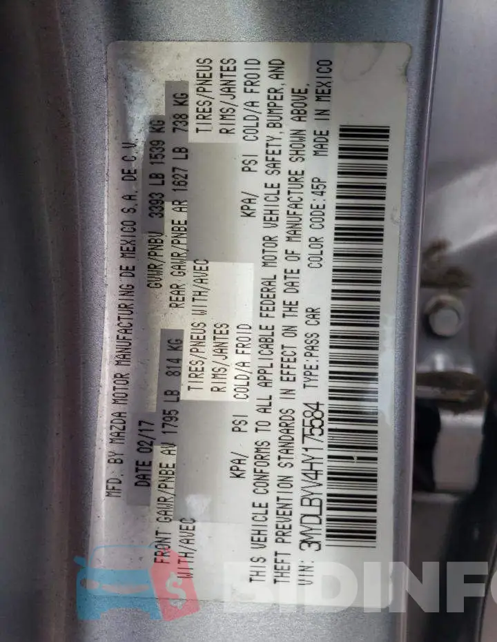 3MYDLBYV4HY175584 Photo# 13