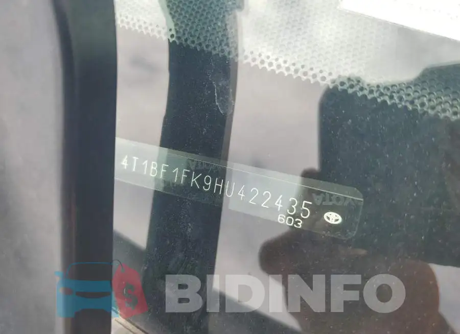 4T1BF1FK9HU422435 Photo# 12