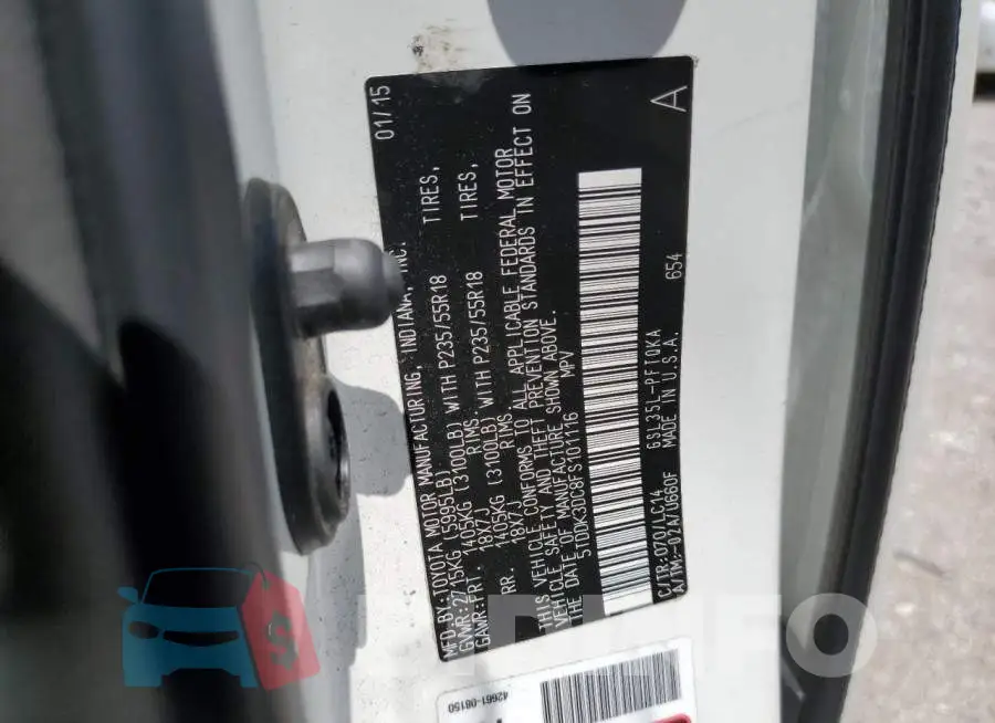 5TDDK3DC8FS101116 Photo# 14