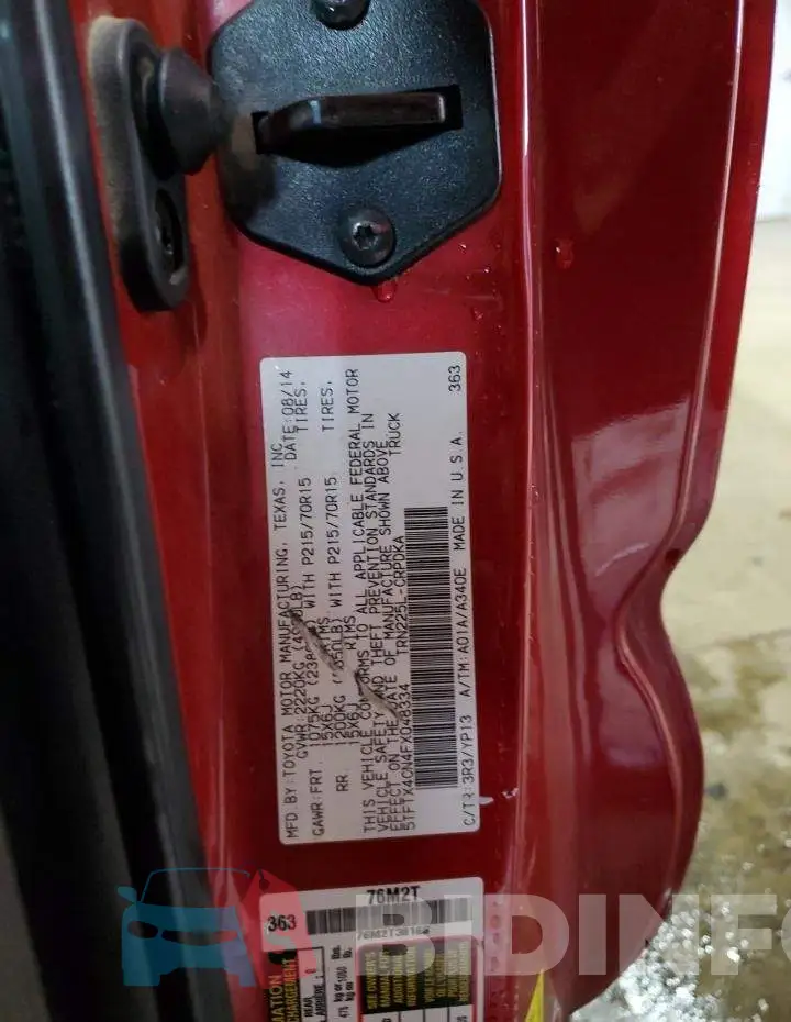 5TFTX4CN4FX048334 Photo# 13