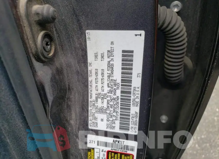 5TFUY5F13GX507404 Photo# 12