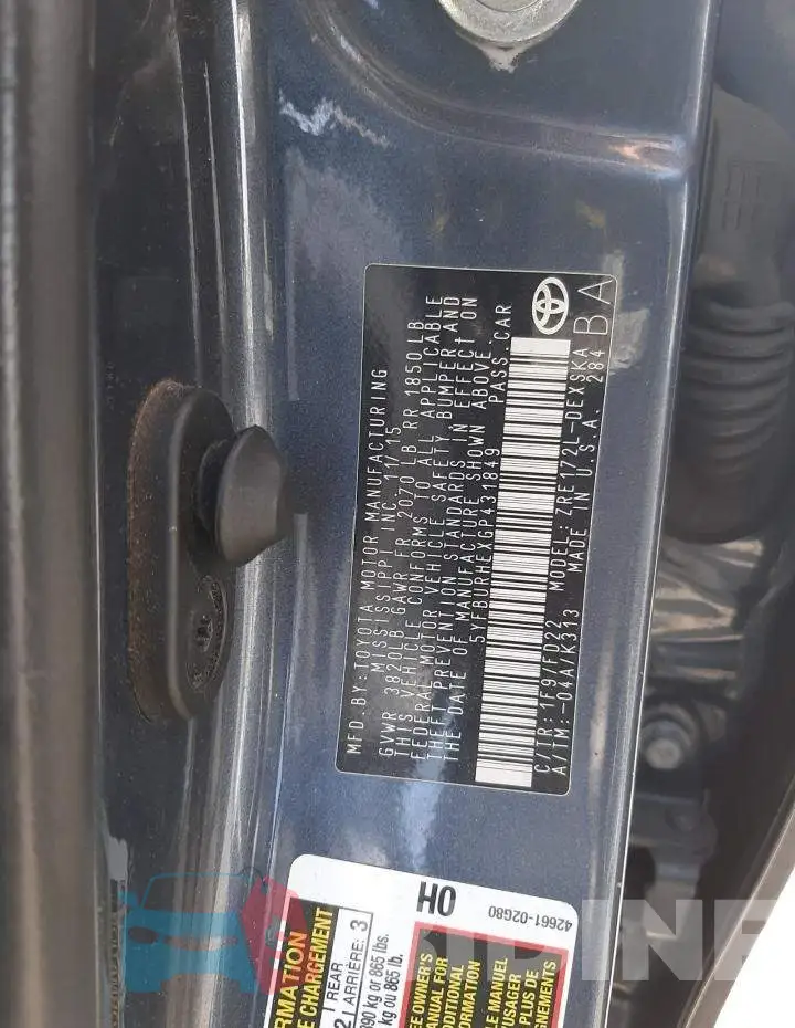 5YFBURHEXGP431849 Photo# 13