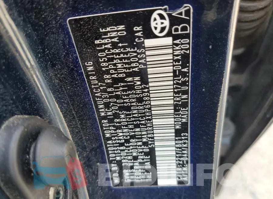 5YFBURHEXHP668942 Photo# 12