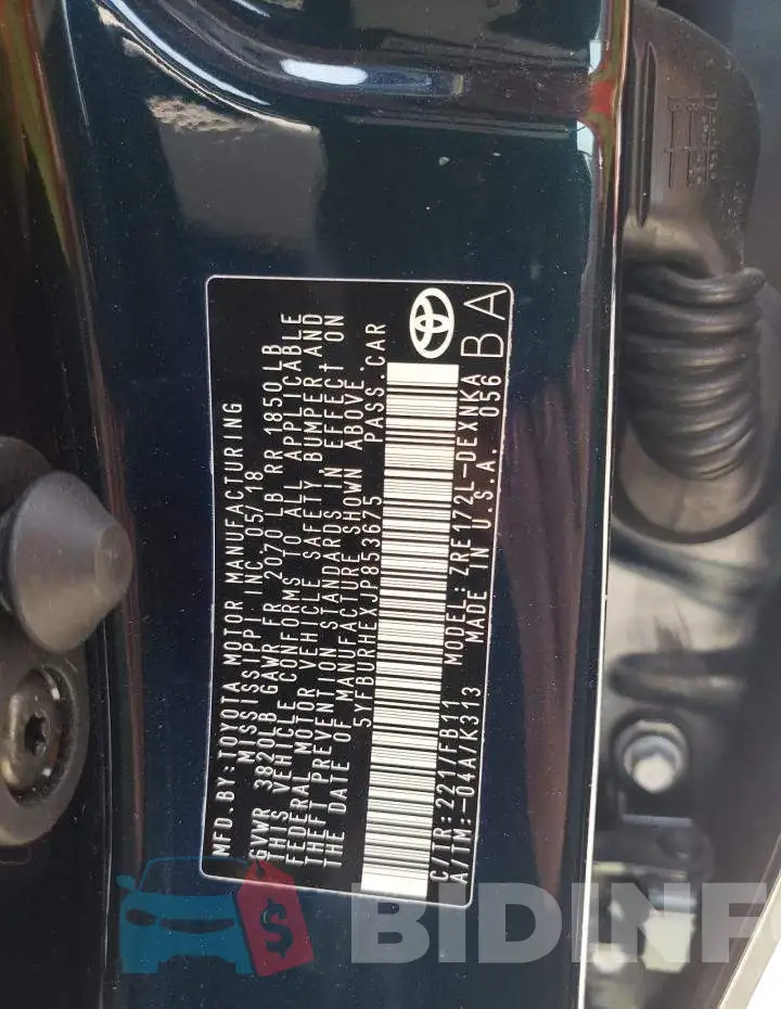 5YFBURHEXJP853675 Photo# 12