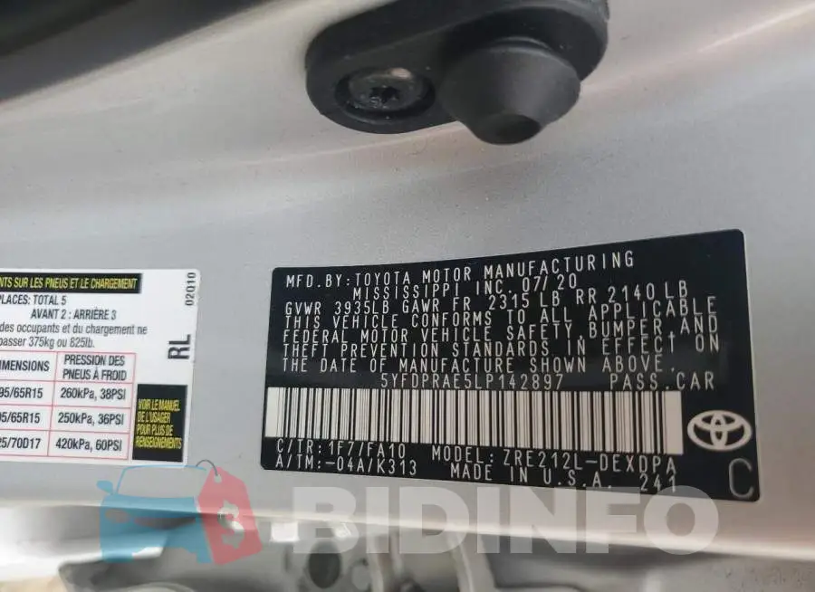 5YFDPRAE5LP142897 Photo# 12