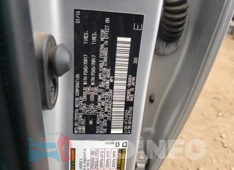 JTEZU5JR4G5122049 Photo# 13