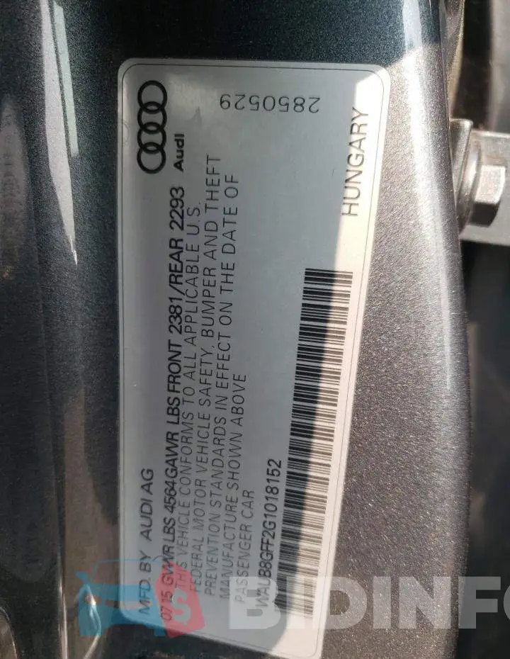 WAUB8GFF2G1018152 Photo# 12