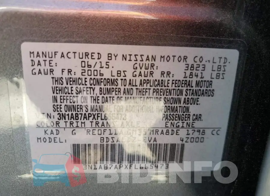 3N1AB7APXFL665473 Photo# 12