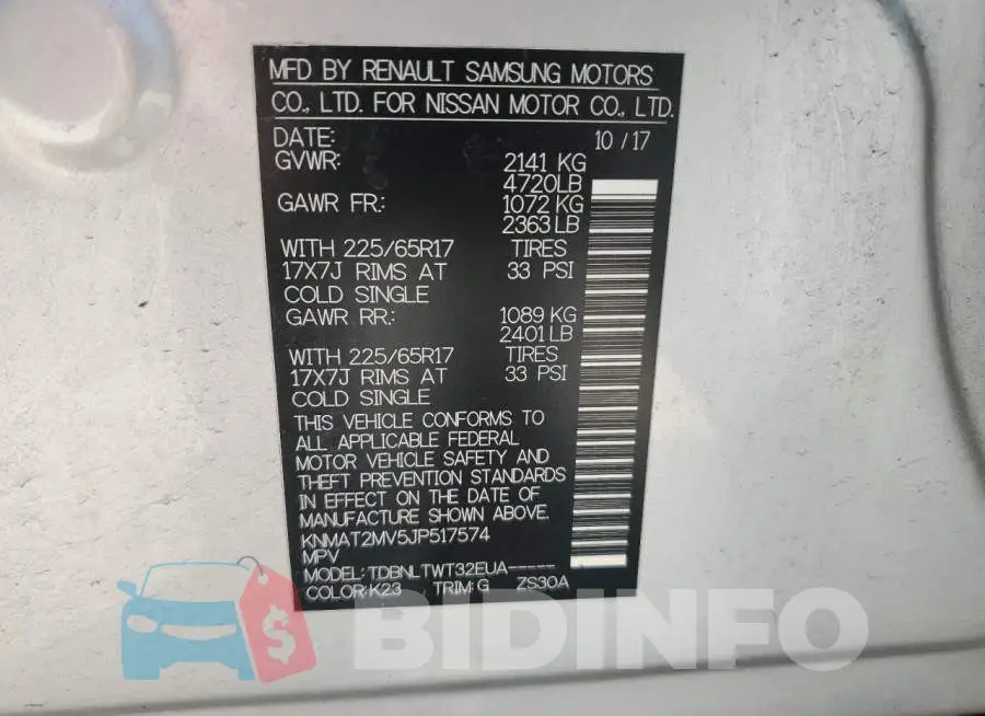 KNMAT2MV5JP517574 Photo# 13