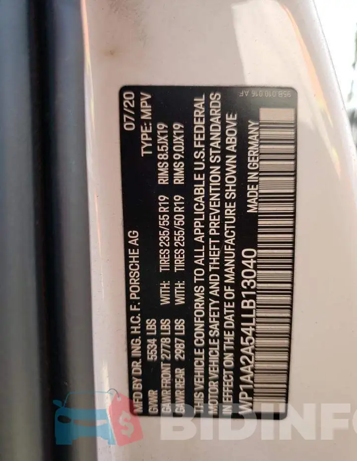 WP1AA2A54LLB13040 Photo# 12
