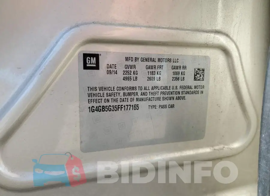 1G4GB5G35FF177165 Photo# 13