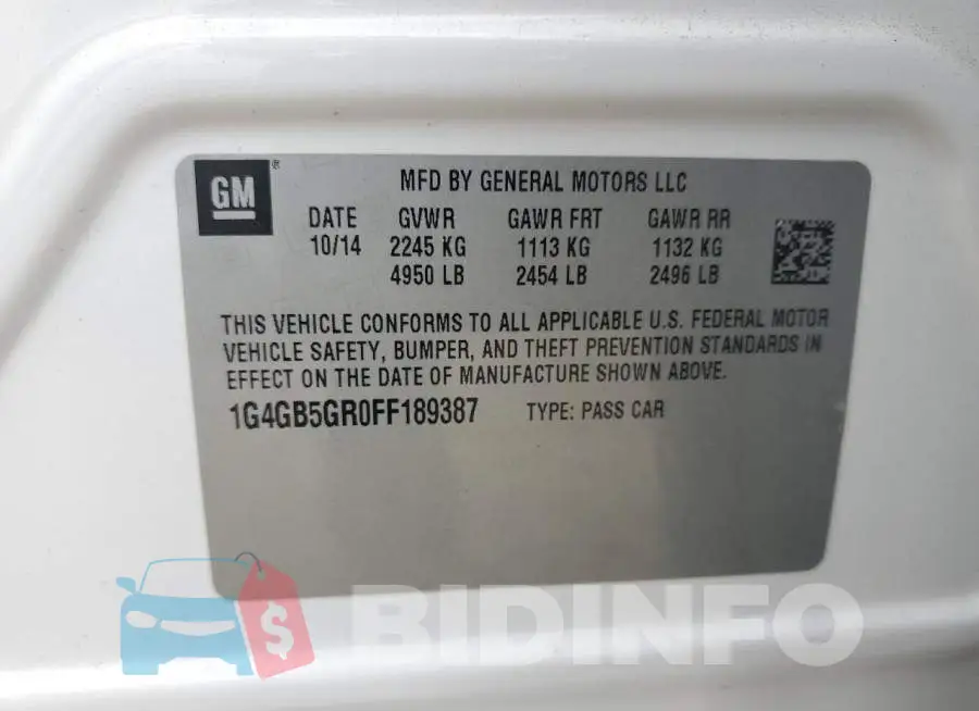 1G4GB5GR0FF189387 Photo# 12