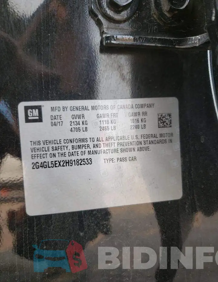 2G4GL5EX2H9182533 Photo# 12