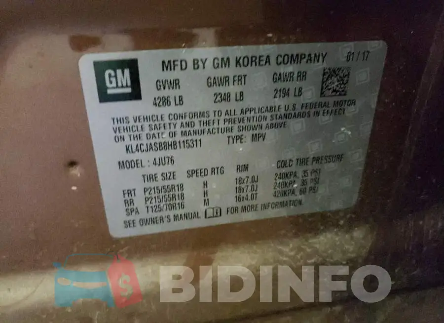 KL4CJASB8HB115311 Photo# 12