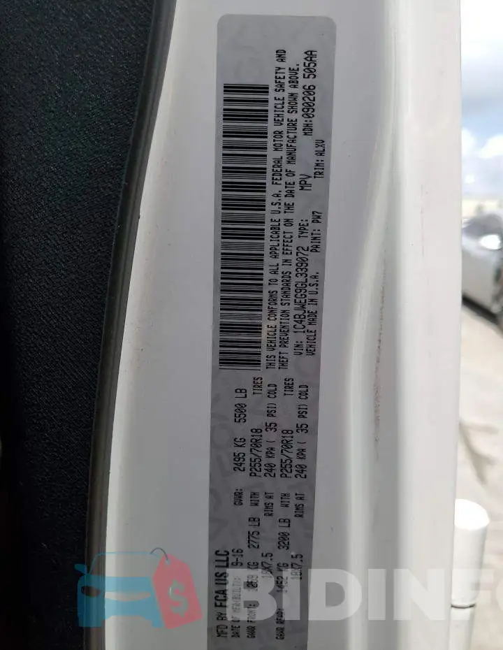 1C4BJWEG9GL339072 Photo# 12