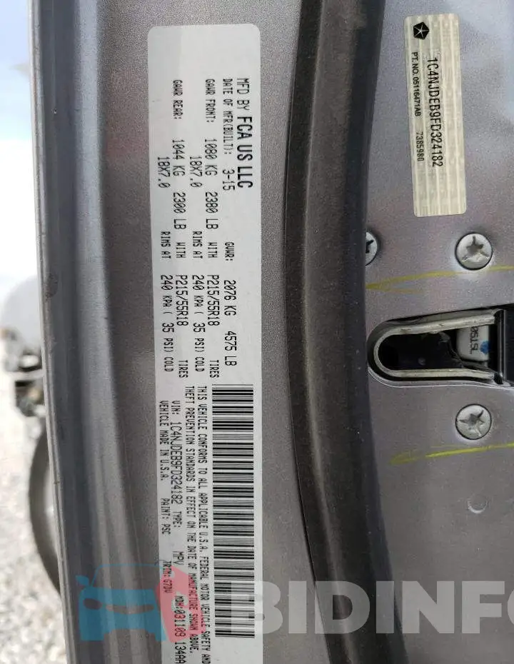 1C4NJDEB9FD324182 Photo# 14