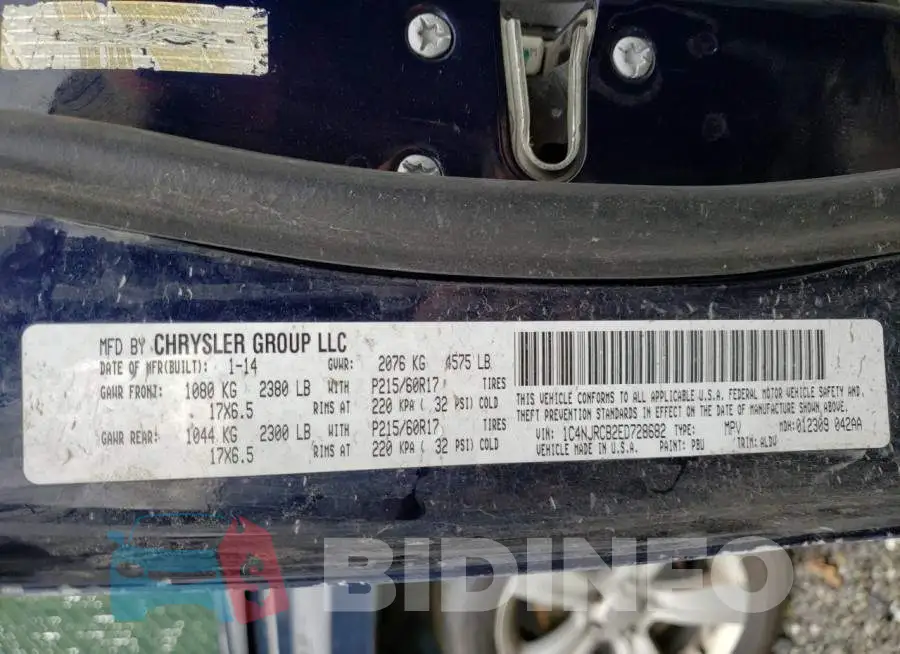 1C4NJRCB2ED728682 Photo# 13