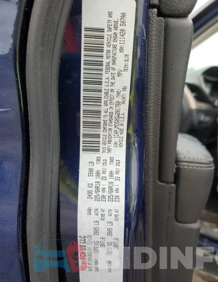 1C4PJMDS0GW201760 Photo# 14