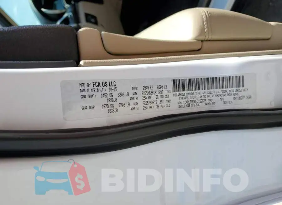 1C4RJFBG8FC162676 Photo# 14