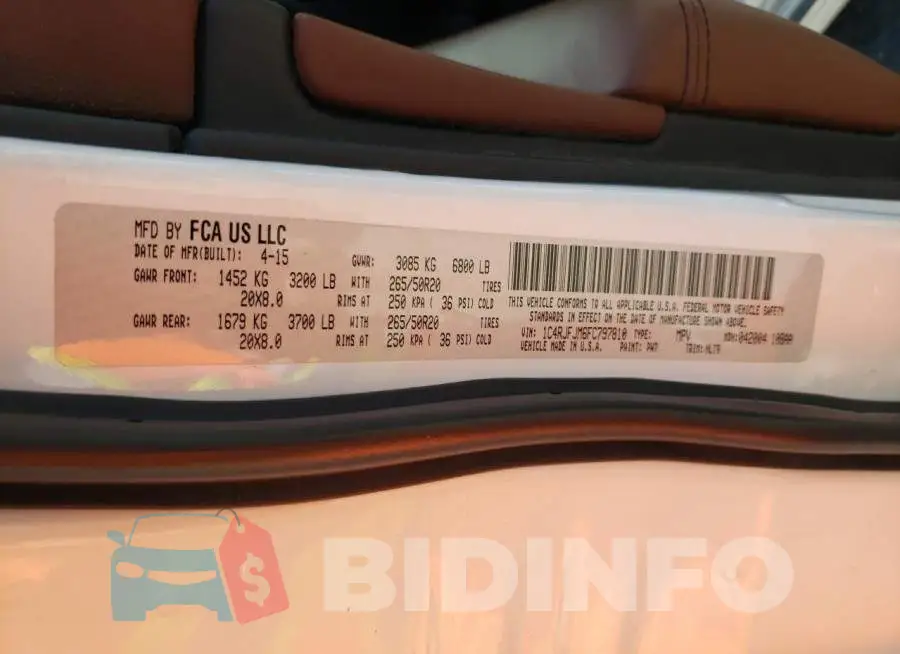 1C4RJFJM6FC797810 Photo# 13