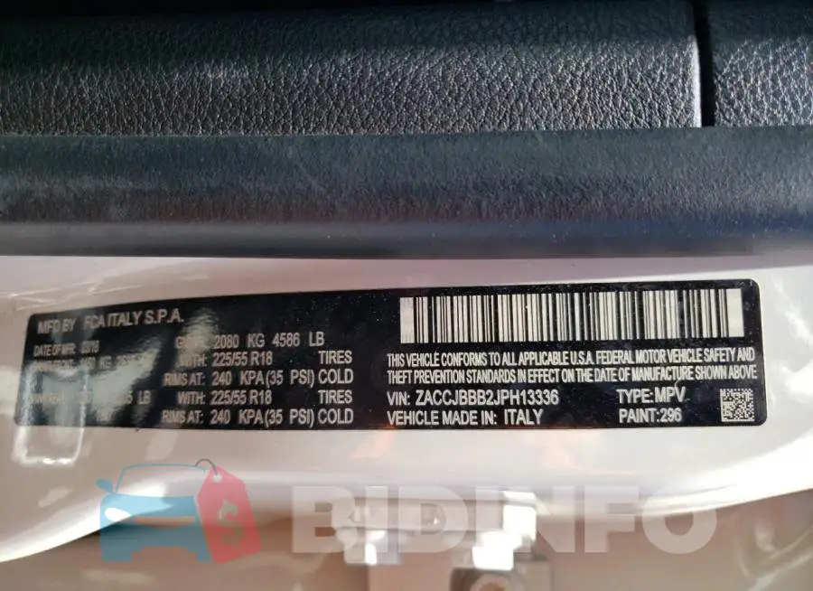 ZACCJBBB2JPH13336 Photo# 14