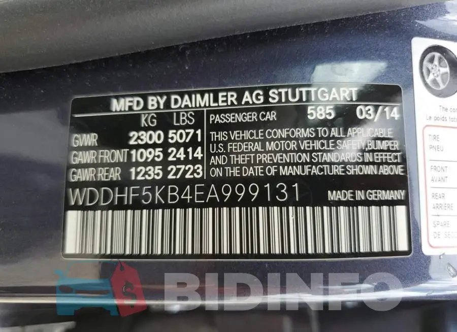 WDDHF5KB4EA999131 Photo# 13