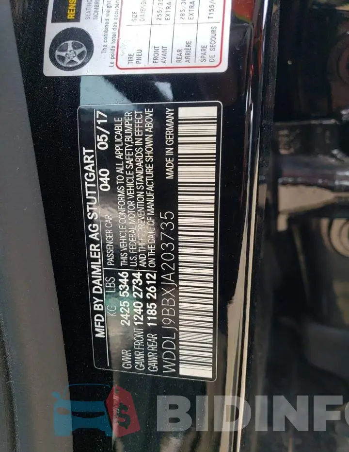 WDDLJ9BBXJA203735 Photo# 12