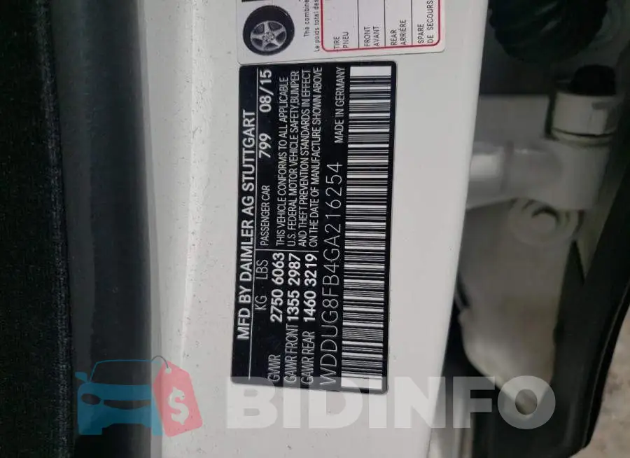 WDDUG8FB4GA216254 Photo# 12