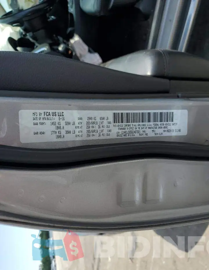 1C4RDJDG5GC467321 Photo# 12