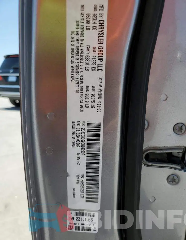 2C3CDXBG0EH188997 Photo# 12