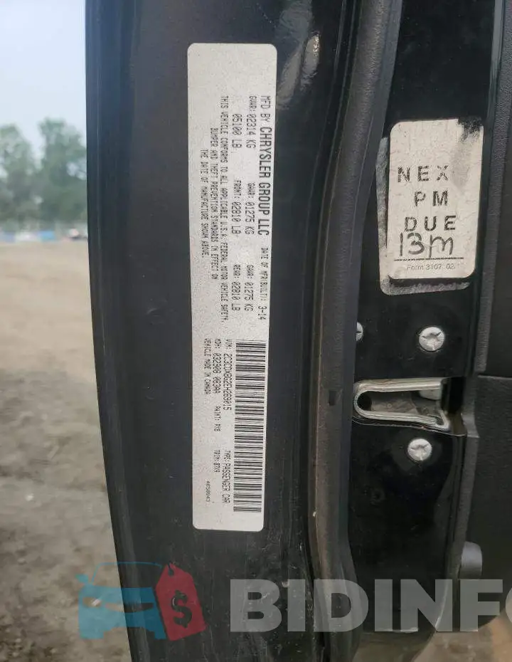 2C3CDXBG2EH269015 Photo# 12