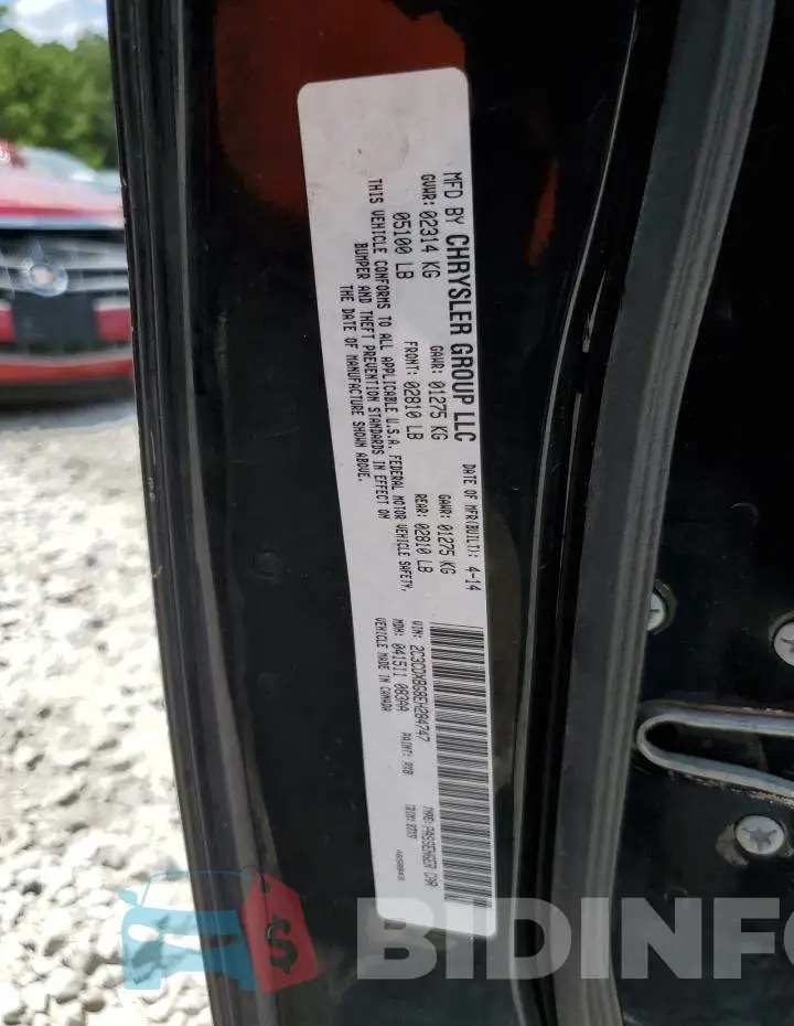 2C3CDXBG8EH284747 Photo# 13