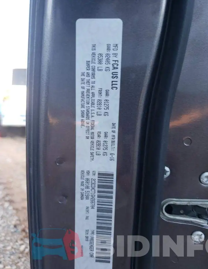 2C3CDXCT1GH266704 Photo# 12