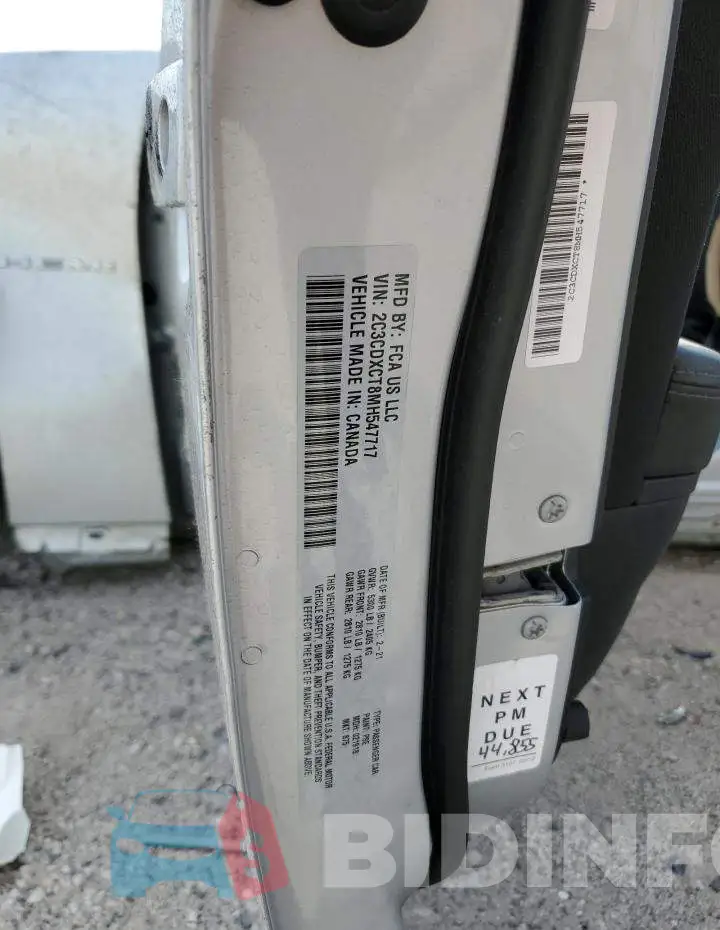 2C3CDXCT8MH547717 Photo# 12