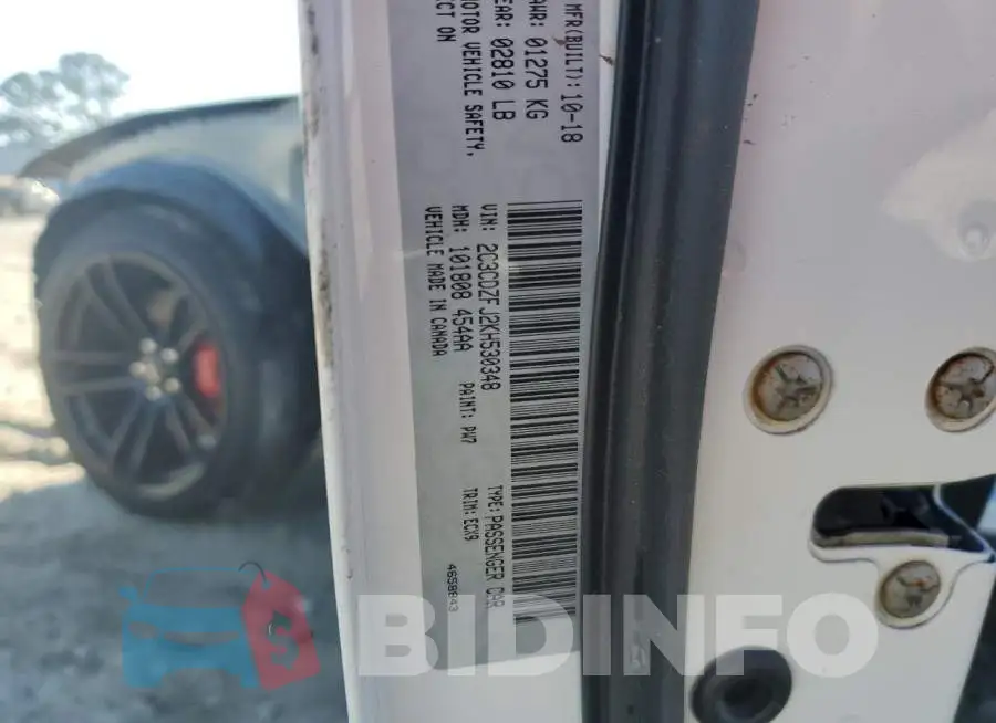 2C3CDZFJ2KH530348 Photo# 13