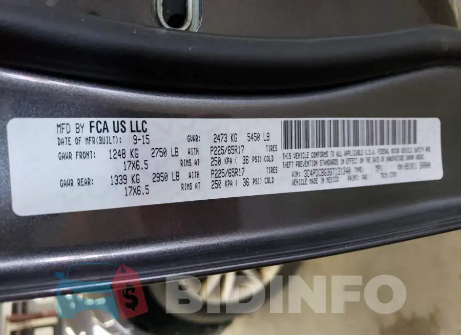 3C4PDCBG3GT131340 Photo# 14